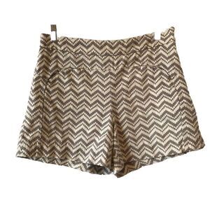 Anthropologie Cartonnier Melisma Chevron high Rise Jacquard Shorts 10